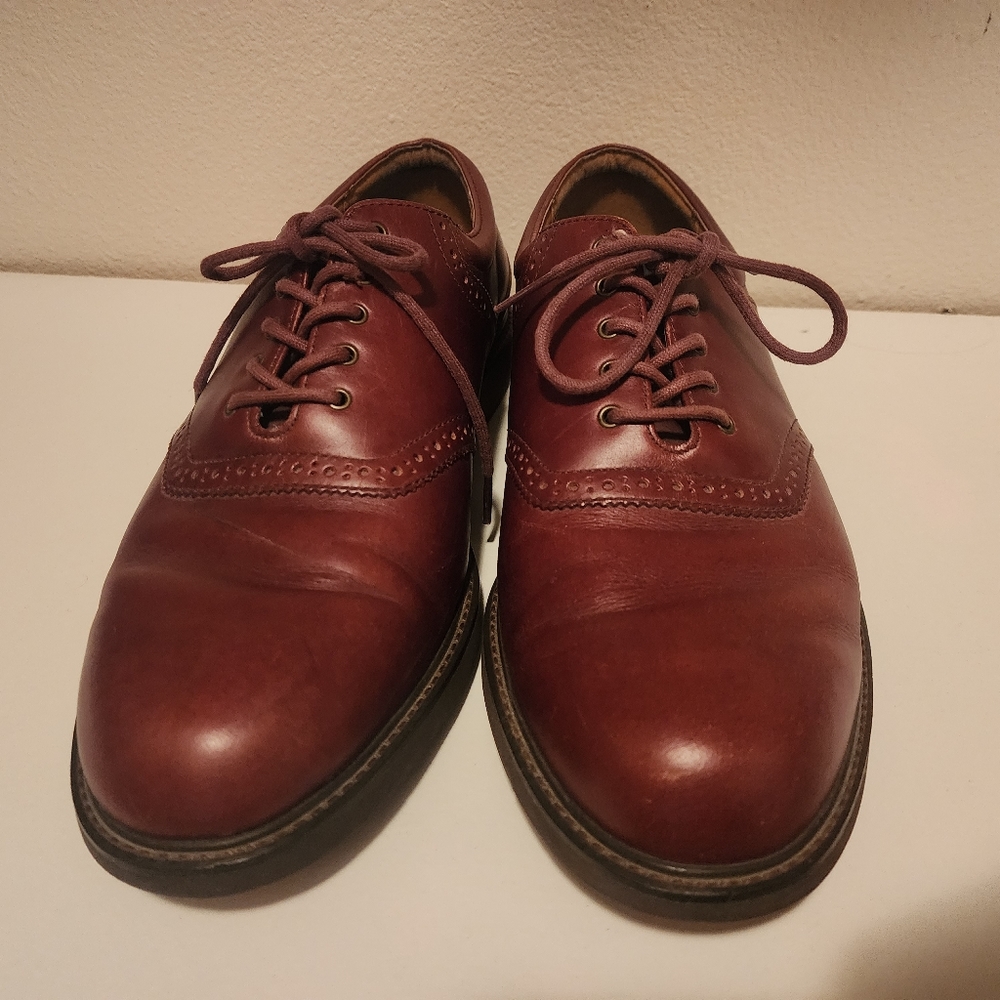 Rockport Brogue Oxford Mens Shoes Leather Lace-Up Brown Size 10.5 M1281